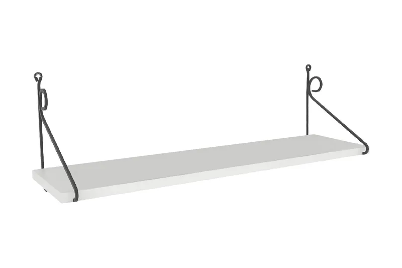 Decormet Vägghylla, Vit/Svart