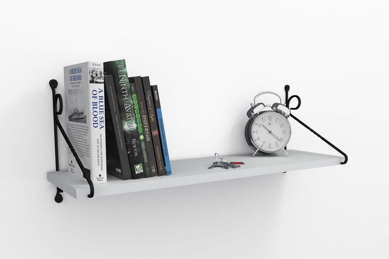 Decormet Vägghylla - Vit/Svart - Förvaring - Köksförvaring - Kökshylla