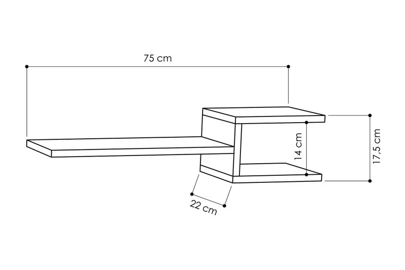 Decorta Vägghylla - Vit - Förvaring - Köksförvaring - Kökshylla