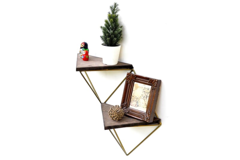 Desgrar Vägghylla 30x33 cm - Brun - Förvaring - Köksförvaring - Kökshylla