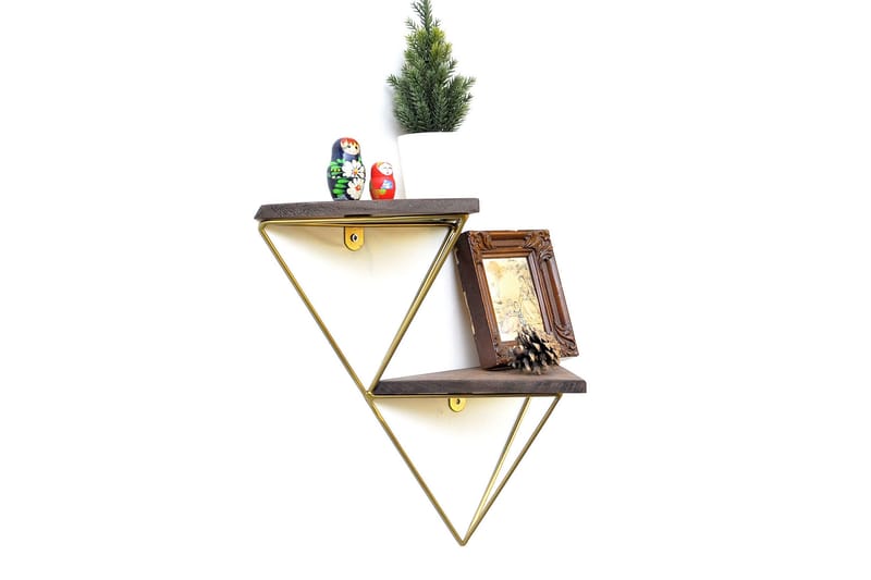 Desgrar Vägghylla 30x33 cm - Brun - Förvaring - Köksförvaring - Kökshylla