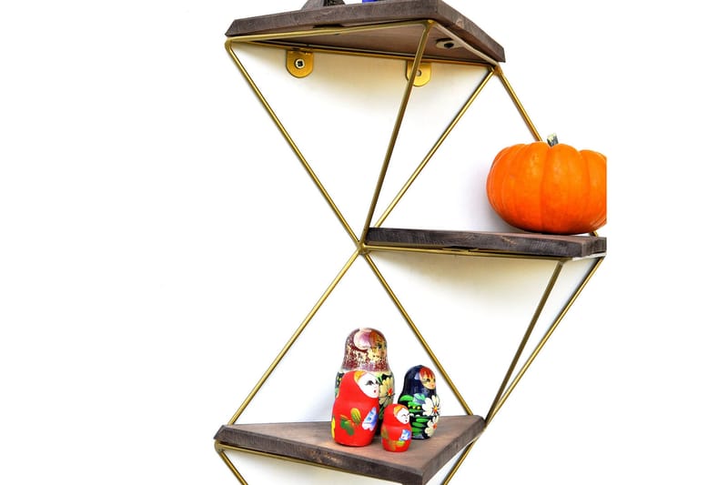 Desgrar Vägghylla 34x45 cm - Brun - Förvaring - Köksförvaring - Kökshylla