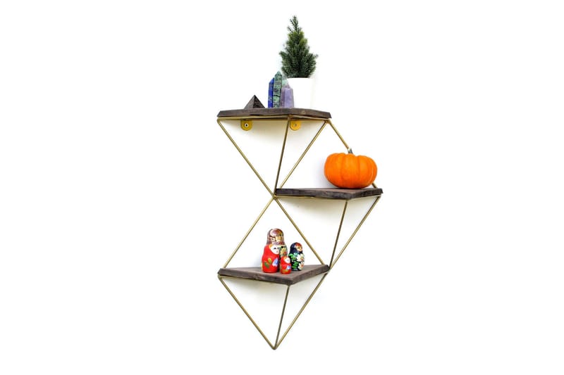 Desgrar Vägghylla 34x45 cm - Brun - Förvaring - Köksförvaring - Kökshylla