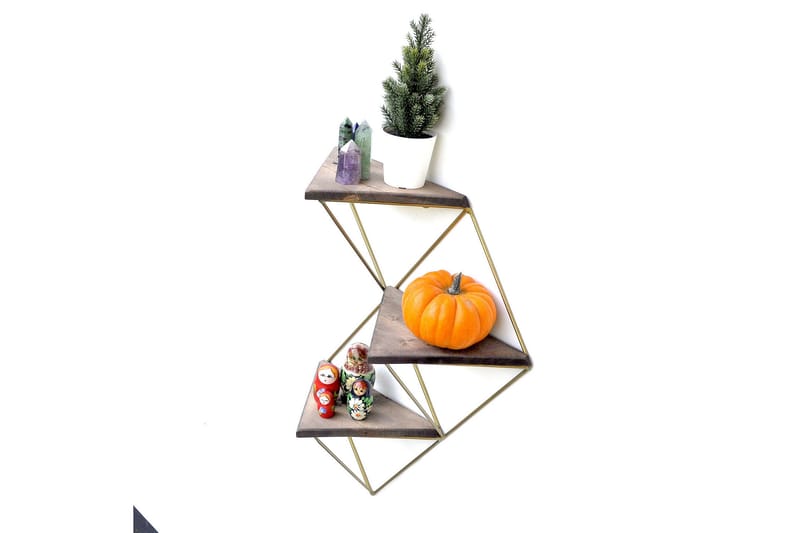 Desgrar Vägghylla 34x45 cm - Brun - Förvaring - Köksförvaring - Kökshylla