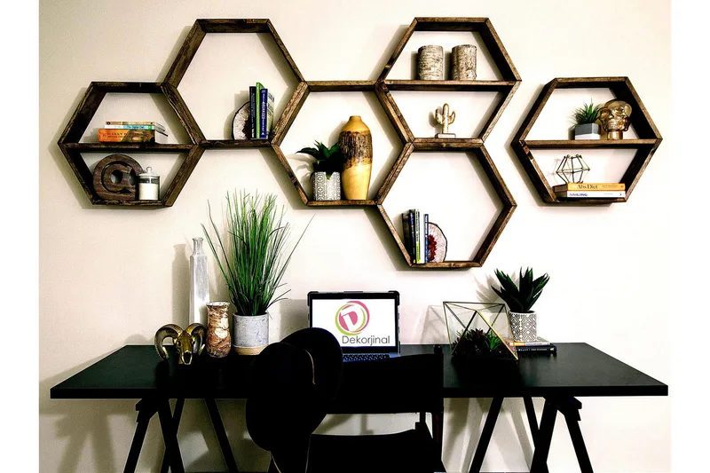 Desgrar Vägghylla 40x37 cm - Brun - Förvaring - Köksförvaring - Kökshylla