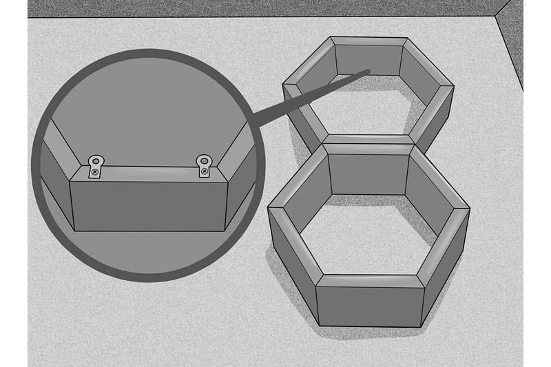 Desgrar Vägghylla 40x37 cm - Brun - Förvaring - Köksförvaring - Kökshylla