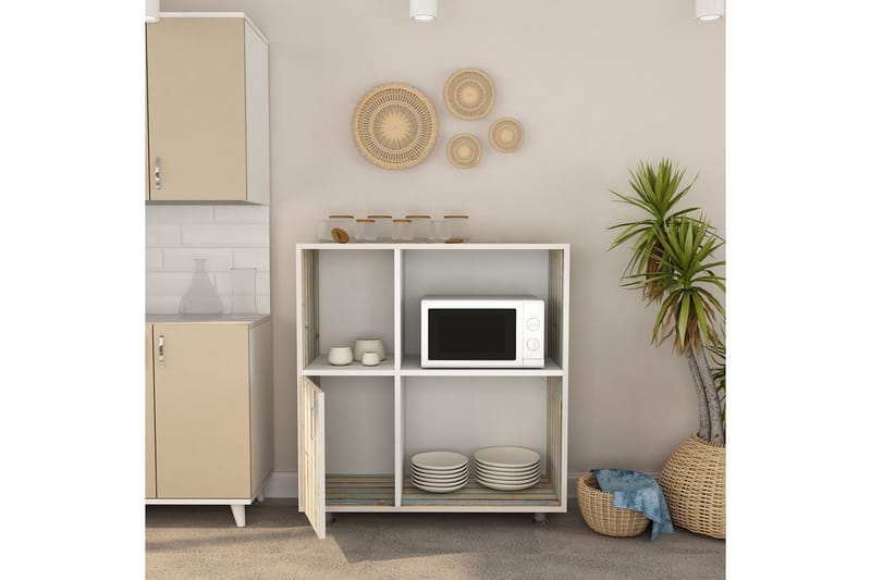 DOYRAN Vägghylla 100x100 cm Vit - Förvaring - Köksförvaring - Kökshylla