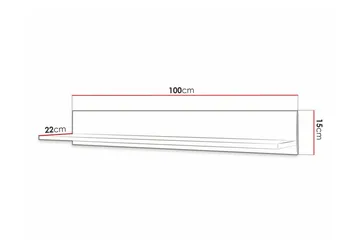 Dunvegan Vägghylla 100x22 cm Black - Förvaring - Köksförvaring - Kökshylla