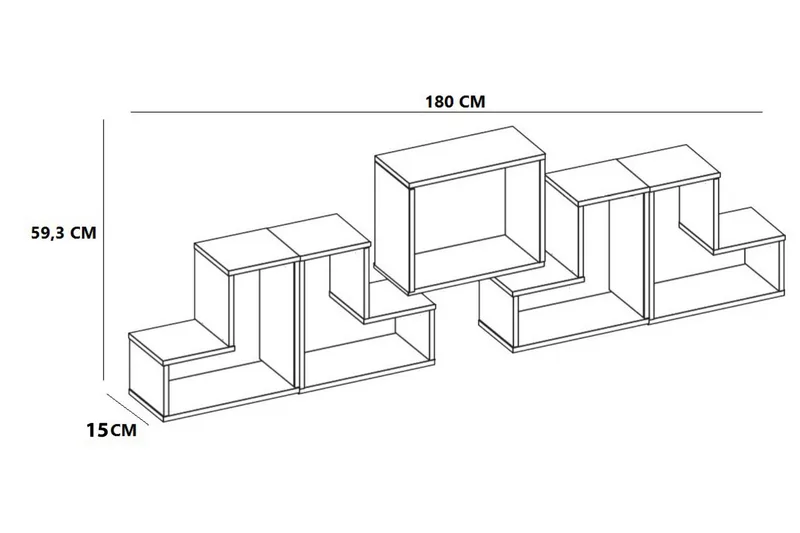 Elegancia Vägghylla - Vit - Förvaring - Köksförvaring - Kökshylla