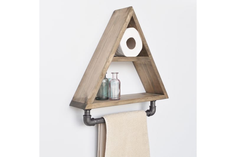 Evila Förvaringshylla Rör/Trä - Trä/Svart - Förvaring - Köksförvaring - Kökshylla