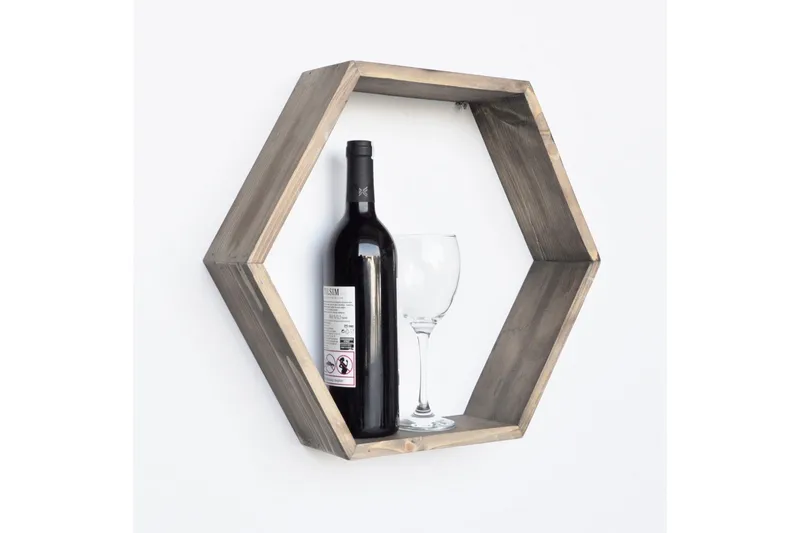 Evila Hexagonhylla - Trä - Förvaring - Köksförvaring - Kökshylla