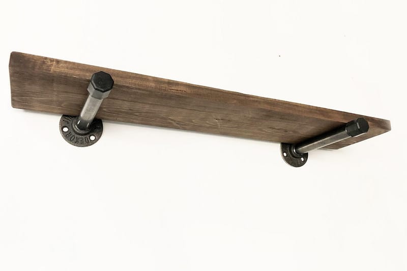 Evila Vägghylla Rustik - Trä/Svart - Förvaring - Köksförvaring - Kökshylla