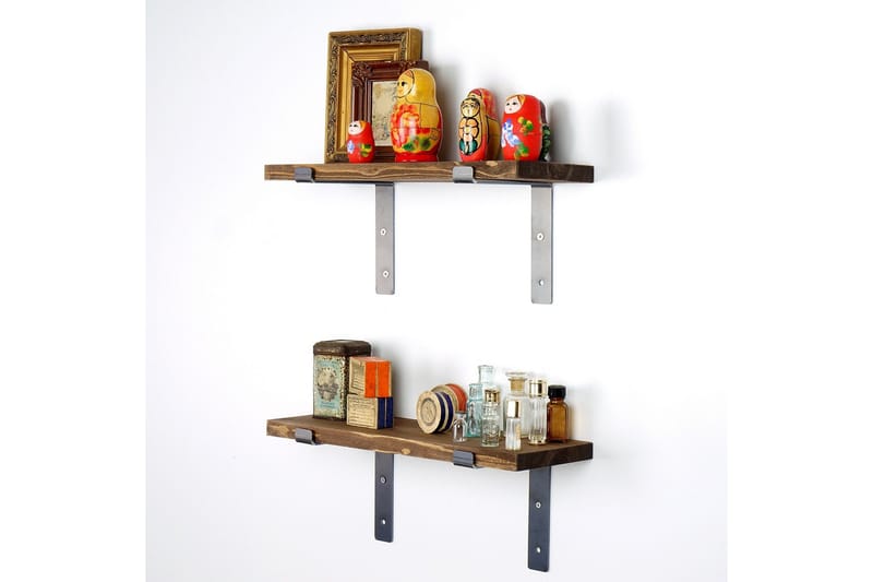 Fercho Vägghylla 40 cm - Svart/Valnöt - Förvaring - Köksförvaring - Kökshylla