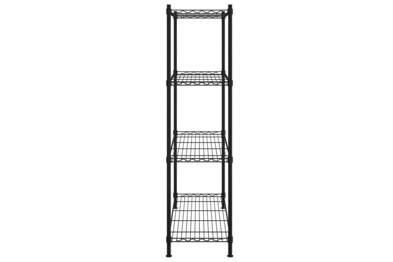 Förvaringshylla med 4 hyllplan 90x35x137 cm svart 200 kg - Svart - Förvaring - Köksförvaring - Kökshylla