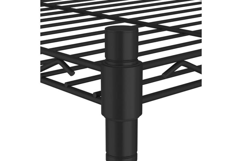 Förvaringshylla med 4 hyllplan 90x35x137 cm svart 200 kg - Svart - Förvaring - Köksförvaring - Kökshylla
