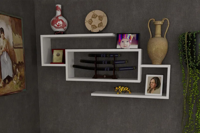 Furny Home Vägghylla 103 cm - Vit - Förvaring - Köksförvaring - Kökshylla