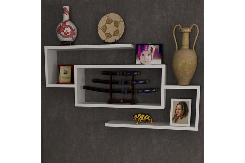 Furny Home Vägghylla 103 cm - Vit - Förvaring - Köksförvaring - Kökshylla