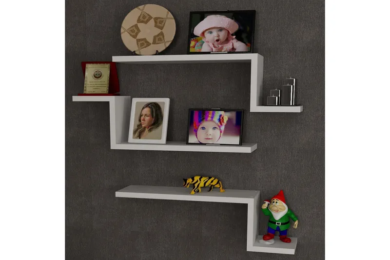 Furny Home Vägghylla 58 cm - Vit - Förvaring - Köksförvaring - Kökshylla