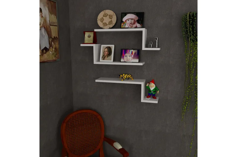 Furny Home Vägghylla 58 cm - Vit - Förvaring - Köksförvaring - Kökshylla