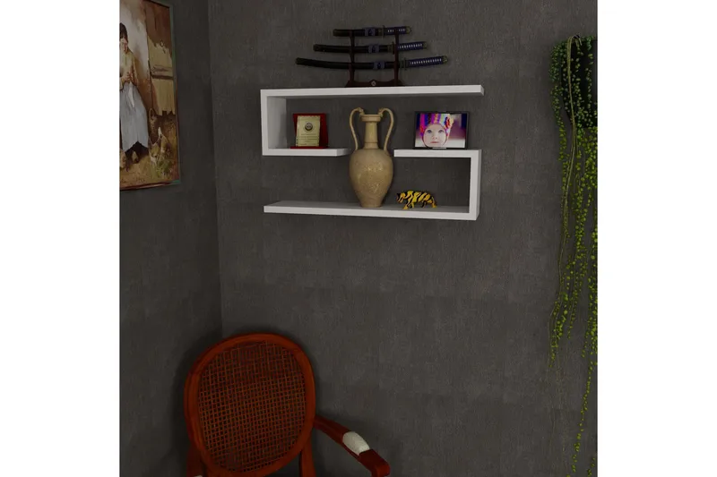 Furny Home Vägghylla 60 cm - Vit - Förvaring - Köksförvaring - Kökshylla