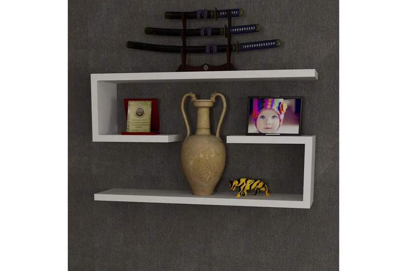 Furny Home Vägghylla 60 cm - Vit - Förvaring - Köksförvaring - Kökshylla