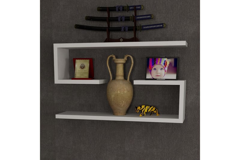 Furny Home Vägghylla 60 cm - Vit - Förvaring - Köksförvaring - Kökshylla