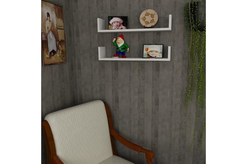Furny Home Vägghylla 63 cm - Vit - Förvaring - Köksförvaring - Kökshylla