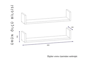Furny Home Vägghylla 63 cm - Vit - Förvaring - Köksförvaring - Kökshylla