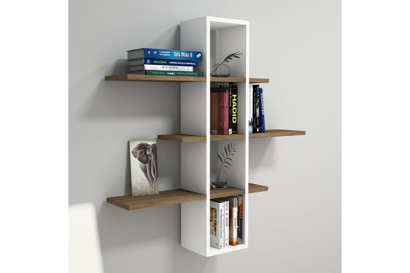 Gersby Vägghylla 101 cm - Brun/Vit - Förvaring - Köksförvaring - Kökshylla