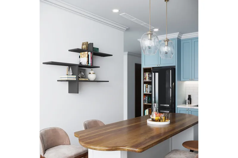 Glenure Vägghylla 123 cm - Antracit - Förvaring - Köksförvaring - Kökshylla