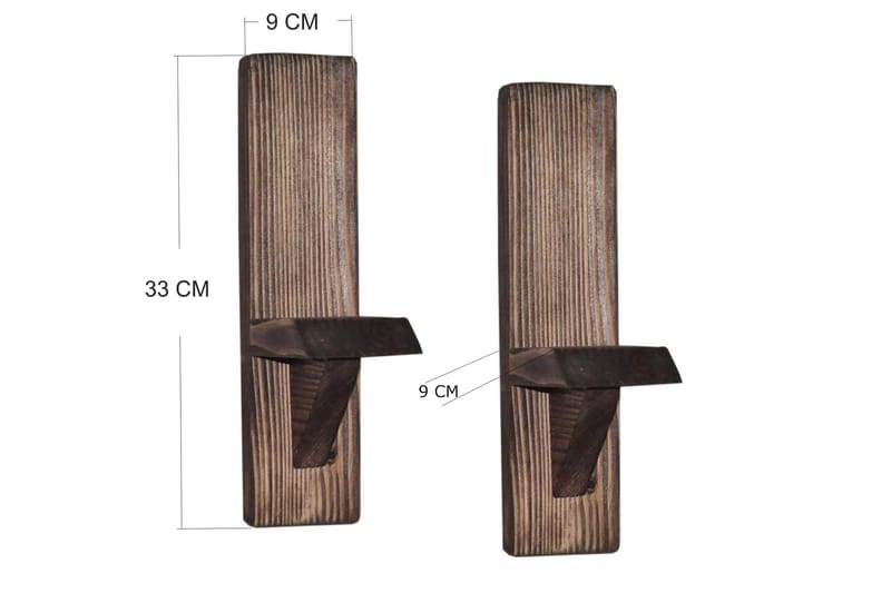 GRUNNEBACKA Vägghylla 10 cm Brun - Vägghylla - Kökshylla