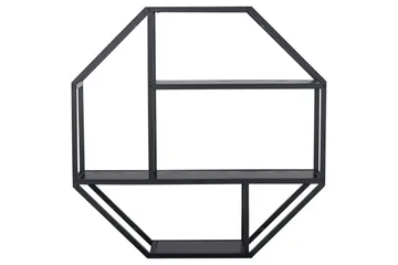 Hasslevik Vägghylla 77x20 cm 4 Hyllor - Svart/Matt Svart - Förvaring - Köksförvaring - Kökshylla