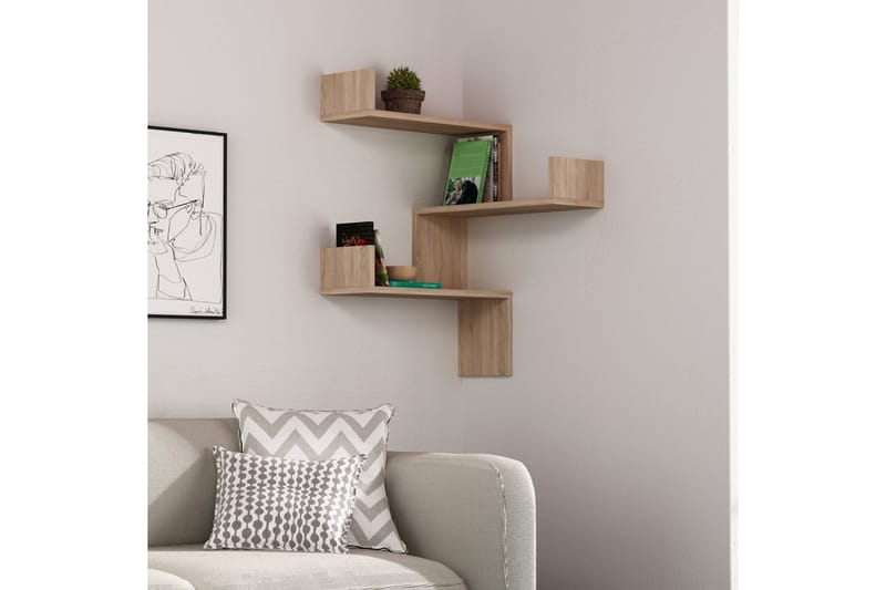 Homitis Vägghylla 60 cm i Ek - Brun - Förvaring - Köksförvaring - Kökshylla