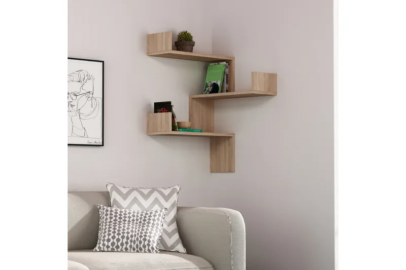 Homitis Vägghylla - Ek - Förvaring - Köksförvaring - Kökshylla