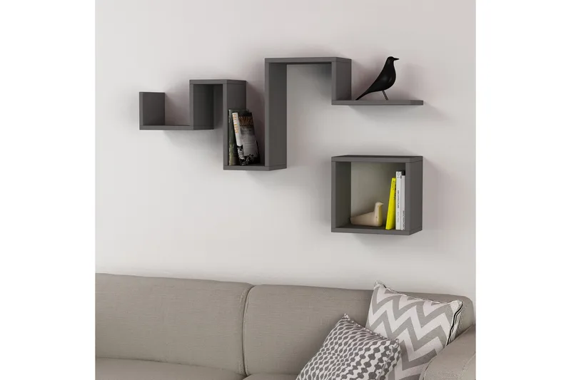 Homitis Vägghylla, Mörkgrå