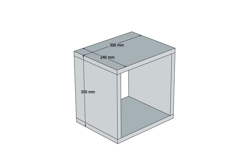 Hovdane Vägghylla 30 cm - Vit - Förvaring - Köksförvaring - Kökshylla