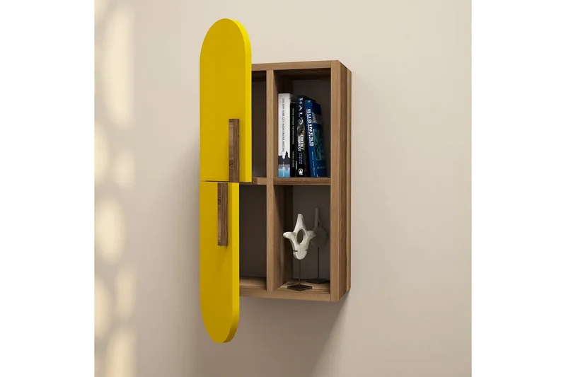 Hovdane Vägghylla 35 cm - Brun/Gul - Förvaring - Köksförvaring - Kökshylla