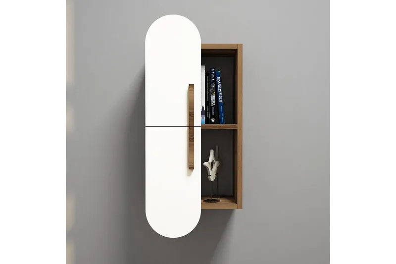 Hovdane Vägghylla 35 cm - Brun/Vit - Förvaring - Köksförvaring - Kökshylla