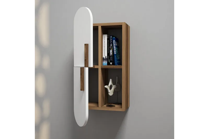 Hovdane Vägghylla 35 cm - Brun/Vit - Förvaring - Köksförvaring - Kökshylla