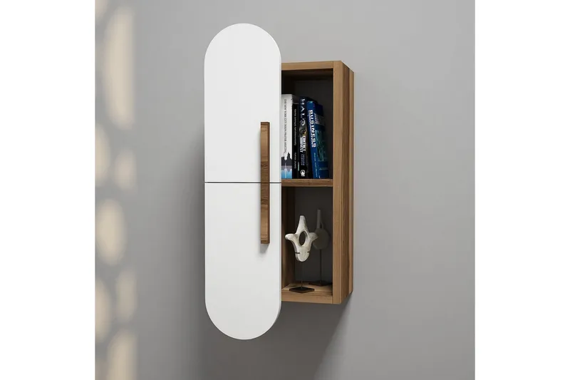 Hovdane Vägghylla 35 cm - Brun/Vit - Förvaring - Köksförvaring - Kökshylla