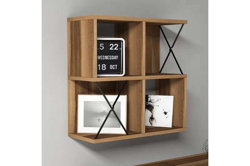 Hovdane Vägghylla 60 cm - Brun/Svart - Förvaring - Köksförvaring - Kökshylla