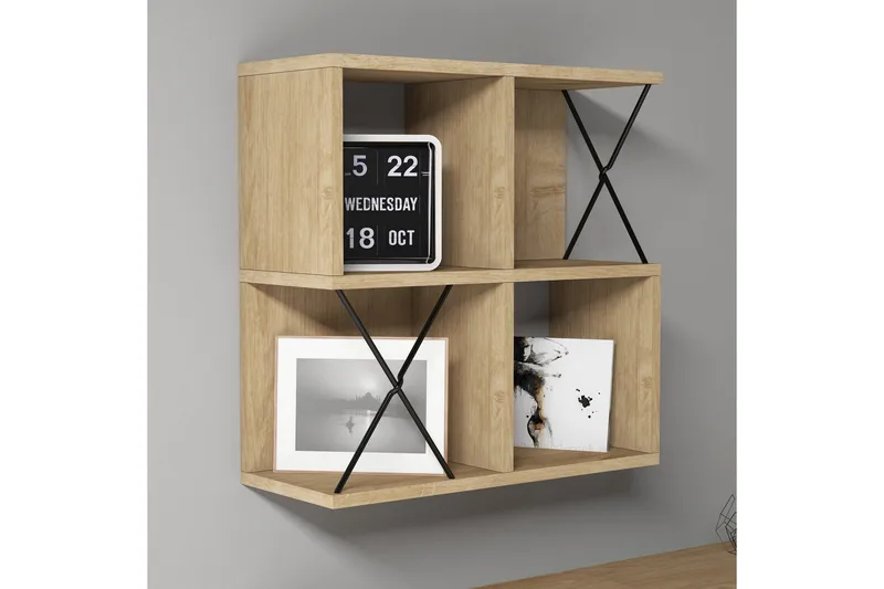 Hovdane Vägghylla 60 cm - Brun/Svart - Förvaring - Köksförvaring - Kökshylla