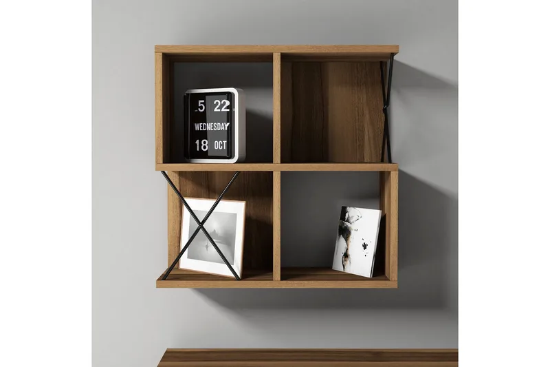 Hovdane Vägghylla 60 cm - Brun/Svart - Förvaring - Köksförvaring - Kökshylla