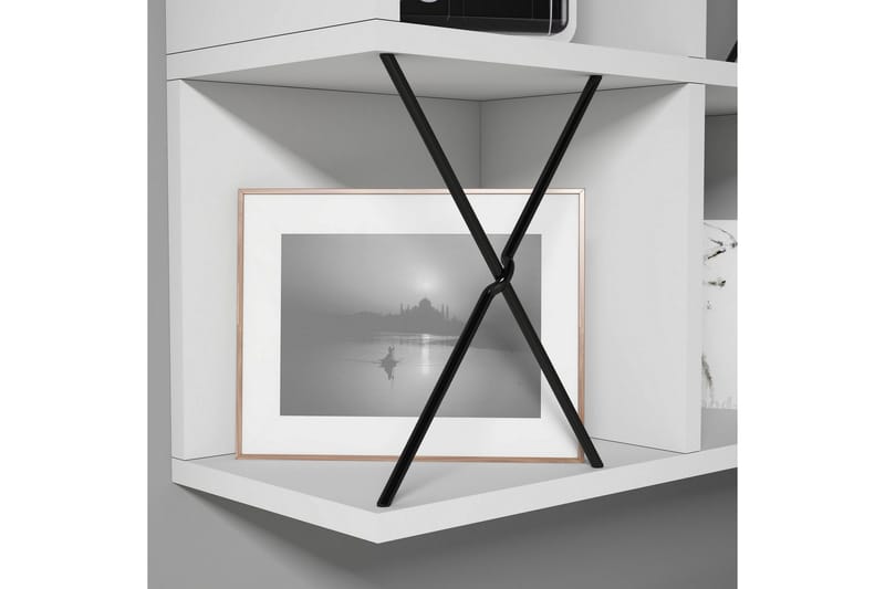 Hovdane Vägghylla 60 cm - Vit/Svart - Förvaring - Köksförvaring - Kökshylla