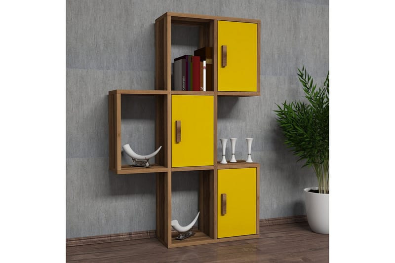 Hovdane Vägghylla 75 cm - Brun/Gul - Förvaring - Köksförvaring - Kökshylla
