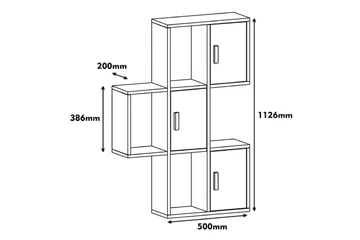 Hovdane Vägghylla 75 cm - Brun/Gul - Förvaring - Köksförvaring - Kökshylla