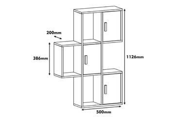 Hovdane Vägghylla 75 cm - Brun/Vit - Förvaring - Köksförvaring - Kökshylla