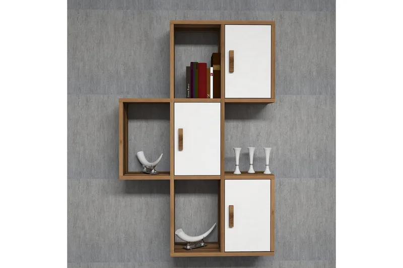 Hovdane Vägghylla 75 cm - Brun/Vit - Förvaring - Köksförvaring - Kökshylla