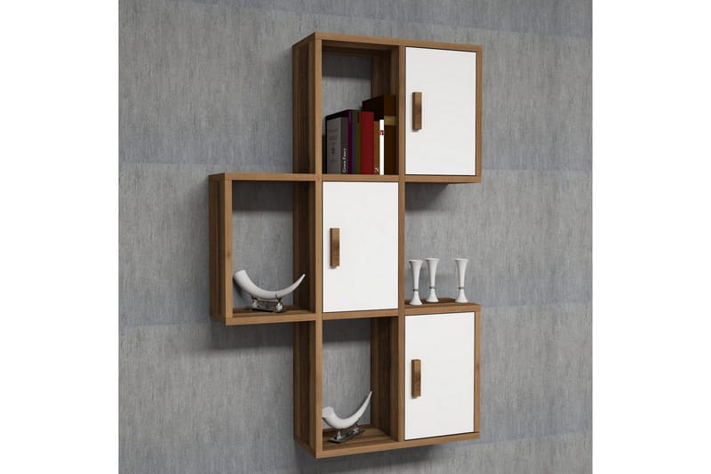 Hovdane Vägghylla 75 cm - Brun/Vit - Förvaring - Köksförvaring - Kökshylla