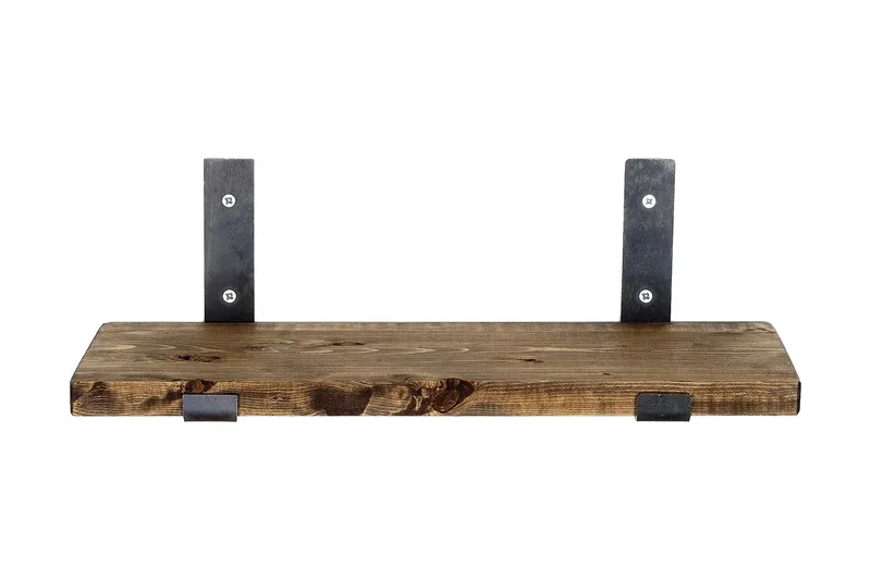 Hueter Vägghylla 40 cm - Svart/Valnöt - Förvaring - Köksförvaring - Kökshylla